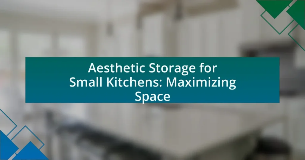 Aesthetic Storage for Small Kitchens: Maximizing Space