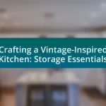 Crafting a Vintage-Inspired Kitchen: Storage Essentials