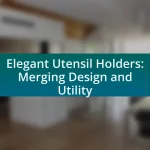 Elegant Utensil Holders: Merging Design and Utility