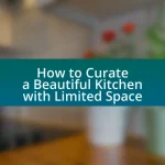 How to Curate a Beautiful Kitchen with Limited Space