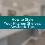 How to Style Your Kitchen Shelves: Aesthetic Tips