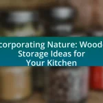 Incorporating Nature: Wooden Storage Ideas for Your Kitchen