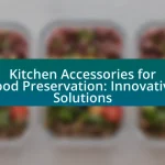 Kitchen Accessories for Food Preservation: Innovative Solutions