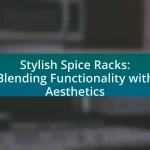 Stylish Spice Racks: Blending Functionality with Aesthetics