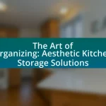 The Art of Organizing: Aesthetic Kitchen Storage Solutions