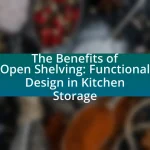 The Benefits of Open Shelving: Functional Design in Kitchen Storage