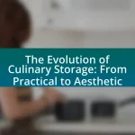 The Evolution of Culinary Storage: From Practical to Aesthetic