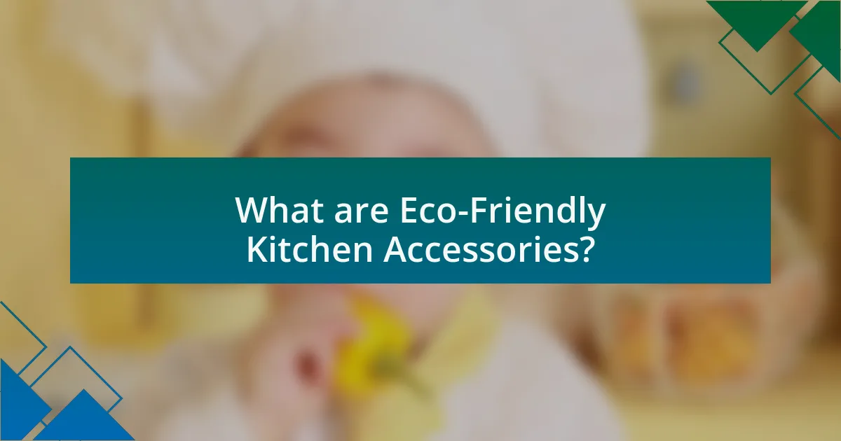 What are Eco-Friendly Kitchen Accessories?