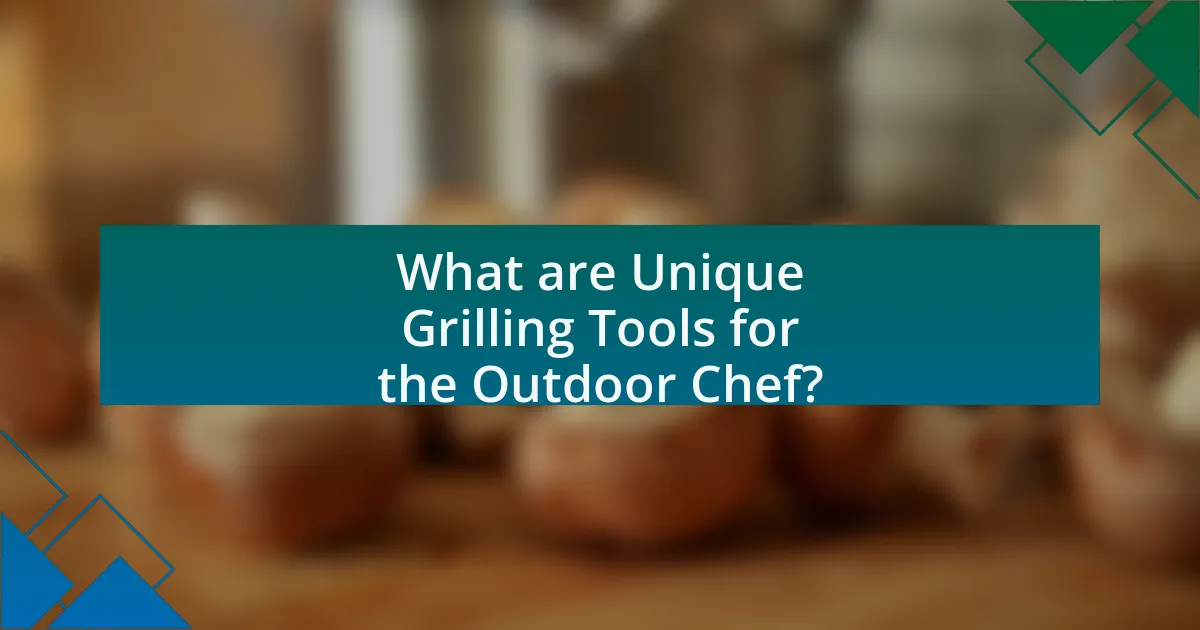 What are Unique Grilling Tools for the Outdoor Chef?