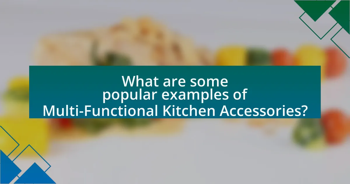 What are some popular examples of Multi-Functional Kitchen Accessories?