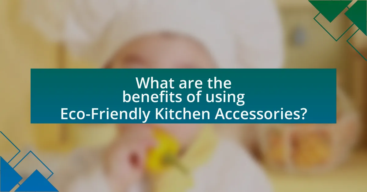 What are the benefits of using Eco-Friendly Kitchen Accessories?