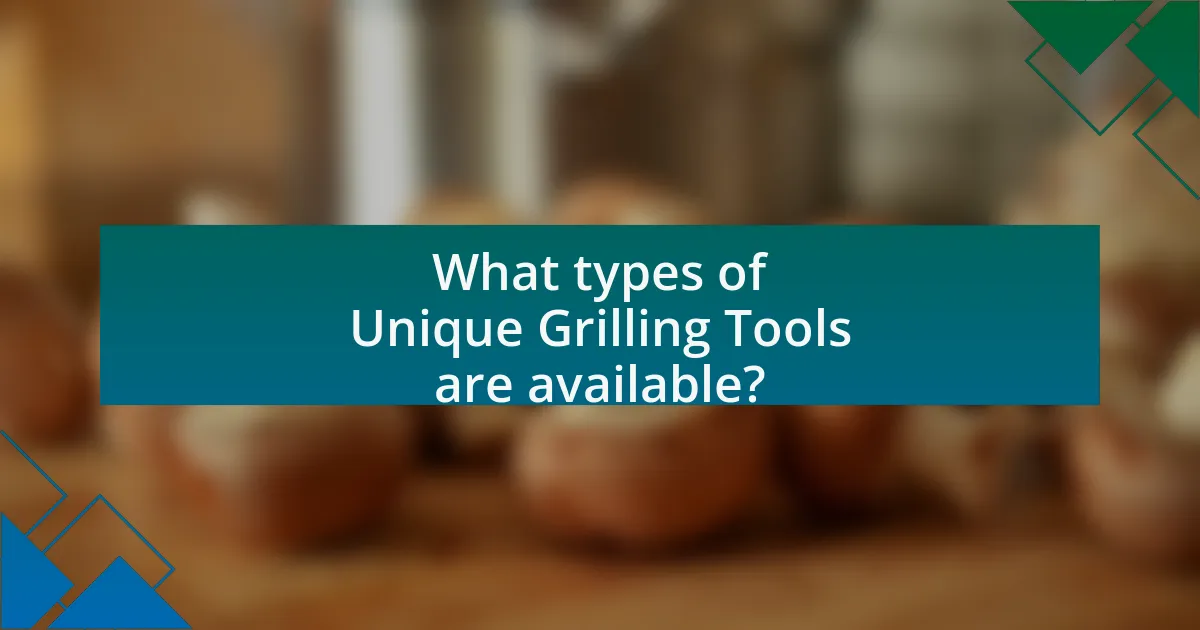 What types of Unique Grilling Tools are available?
